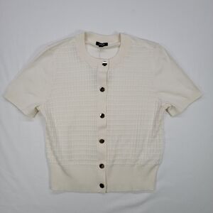Express Cream Knit Cardigan Women's Size XS NWT